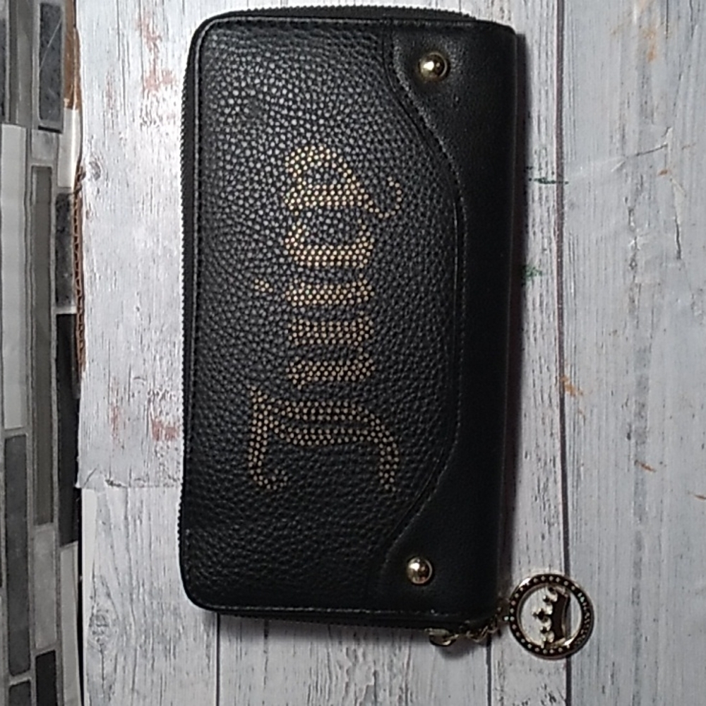 Juicy Couture black gold wallet